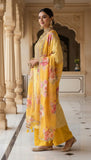 Suraj – Sunshine Yellow Embroidered Unstitched Suit