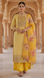 Suraj – Sunshine Yellow Embroidered Unstitched Suit