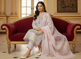 Chandni Baby pink Floral Stitched suit set with printed dupatta