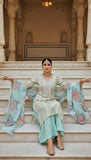 Panna – Mint Green Embroidered Unstitched Suit
