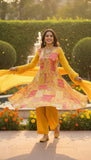 Ananya – Golden Yellow Embroidered Unstitched Suit