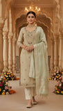 Raaj – Ivory Embroidered Unstitched Suit